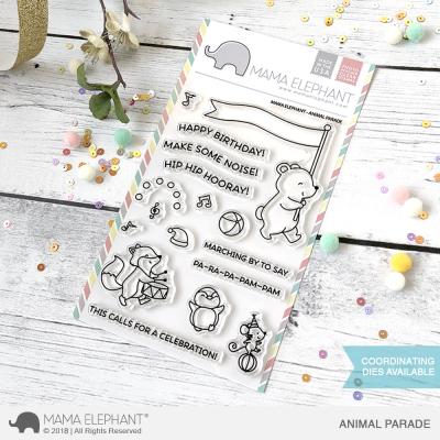Mama Elephant Clear Stamps - Animal Parade